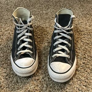Black Converse Platform Size W 7
